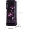 LG 235 L 4 Star Inverter Direct Cool Single Door Refrigerator (Purple Glow) - Image 2