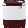 LG 7 kg Semi-Automatic Top Loading Washing Machine (P7010RRAY, Burgundy)