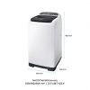 Samsung 6.5 kg Fully-Automatic Top Loading Washing Machine (WA65M4205HV/TL, Light Grey) - Image 3