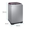 Samsung 6.2 kg Fully-Automatic Top Loading Washing Machine (WA62M4300HP/TL, Imperial Silver) - Image 4