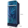 Samsung 198 L 5 Star Inverter Direct-Cool Single Door Refrigerator (RR21T2H2W9U/HL, Paradise Blue, Base Stand with Drawer) - Image 2