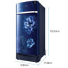 Samsung 198 L 3 Star Inverter Direct-Cool Single Door Refrigerator (RR21T2H2YCU/HL, Camellia Purple) - Image 11